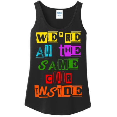 We're All The Same Color Inside Ladies Essential Tank