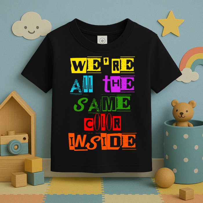 We're All The Same Color Inside Toddler T-Shirt