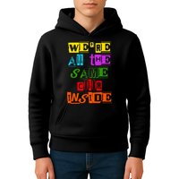 We're All The Same Color Inside Kids Hoodie