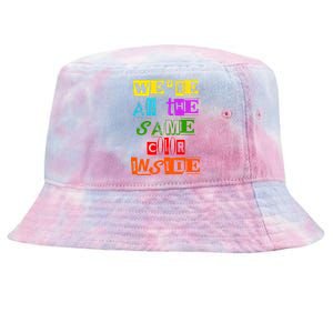 We're All The Same Color Inside Tie-Dyed Bucket Hat