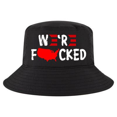 Were Fucked Pro Trump Republican Anti Biden Cool Comfort Performance Bucket Hat