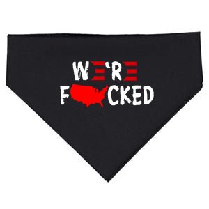 Were Fucked Pro Trump Republican Anti Biden USA-Made Doggie Bandana