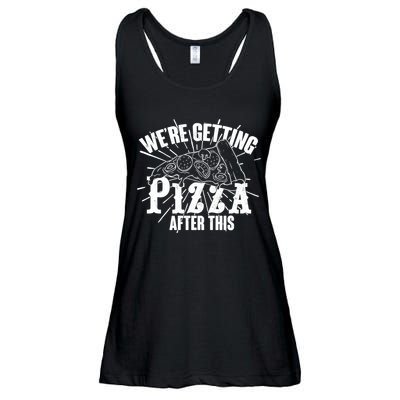 We're Getting Pizza After This Ladies Essential Flowy Tank