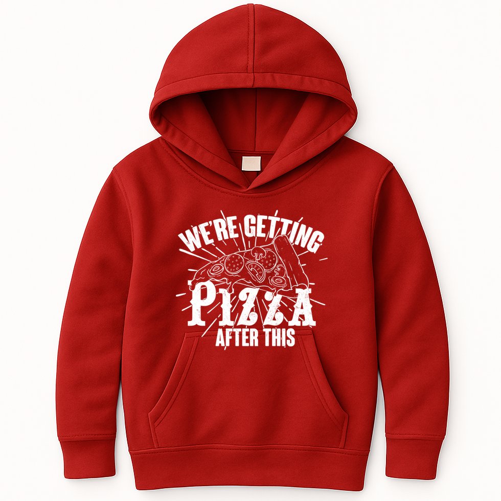 We're Getting Pizza After This Kids Hoodie