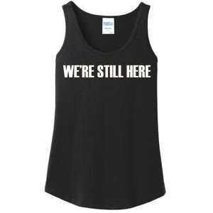 We're Still Here. The Resistance Resist Anti-Trump Ladies Essential Tank