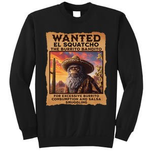 Wanted El Squatcho Wanted Poster Bigfoot And Sasquatch Gift Sweatshirt