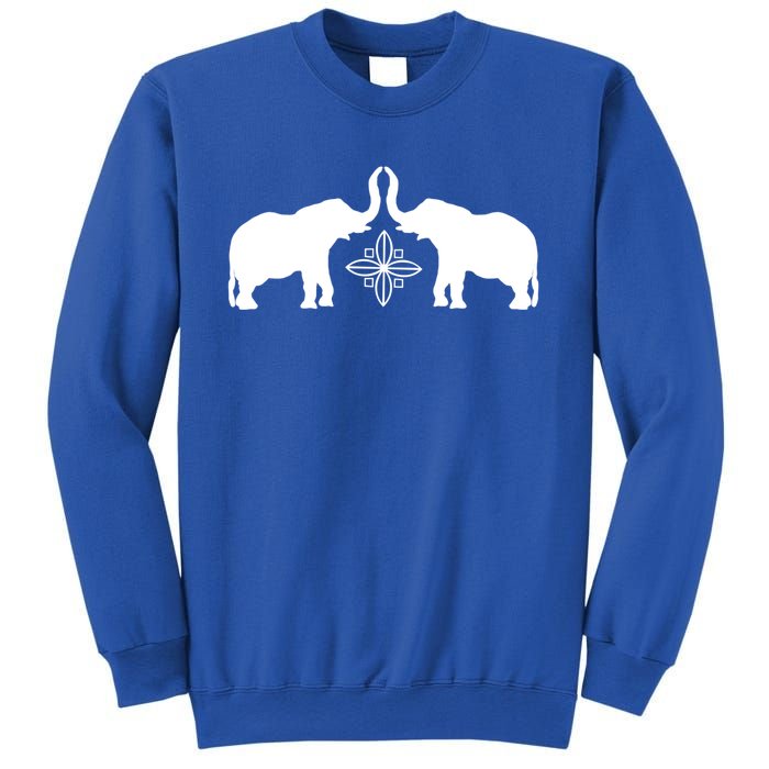 White Elephants Silhouette Art And Gift Sweatshirt