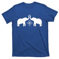 White Elephants Silhouette Art And Gift T-Shirt