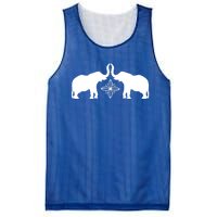 White Elephants Silhouette Art And Gift Mesh Reversible Basketball Jersey Tank