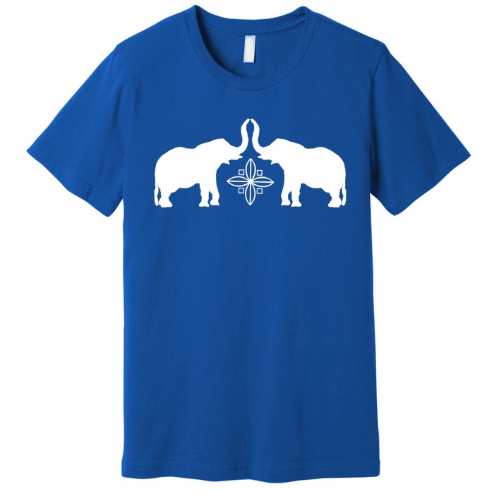 White Elephants Silhouette Art And Gift Premium T-Shirt