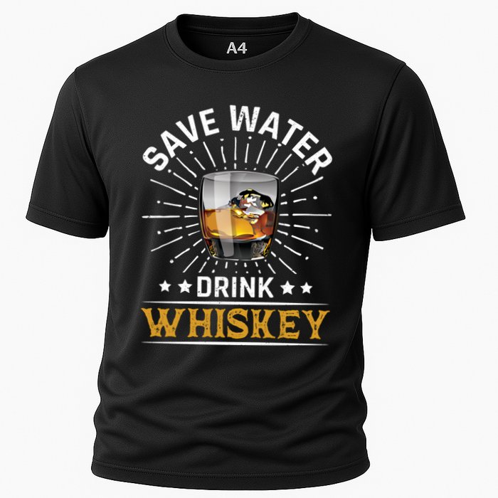 Whiskey Er Save Water Whiskey Gift Cooling Performance Crew T-Shirt