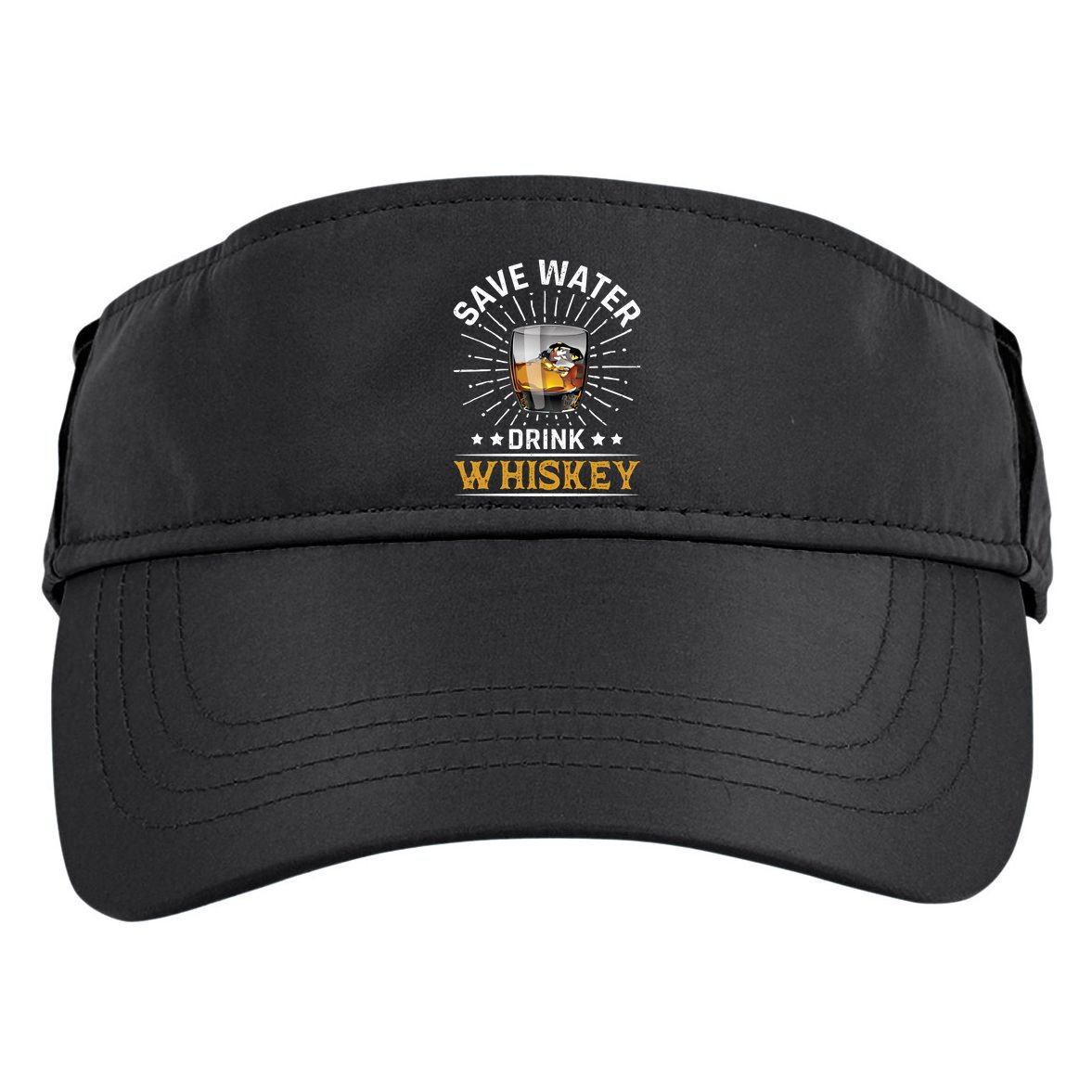 Whiskey Er Save Water Whiskey Gift Adult Drive Performance Visor