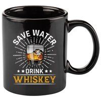 Whiskey Er Save Water Whiskey Gift 11oz C Handle Ceramic Mug