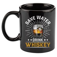 Whiskey Er Save Water Whiskey Gift 11oz C Handle Ceramic Mug