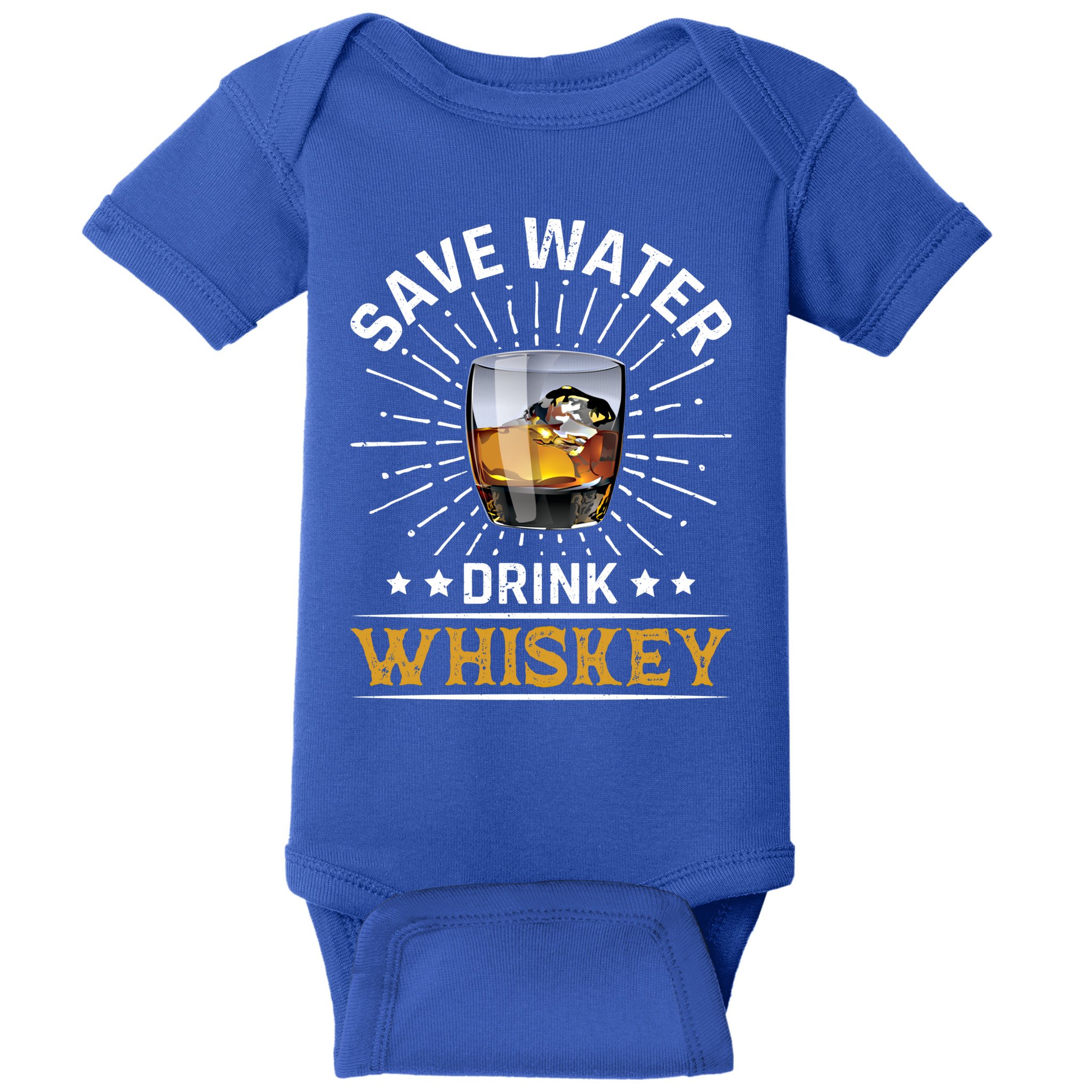 Whiskey Er Save Water Whiskey Gift Baby Bodysuit
