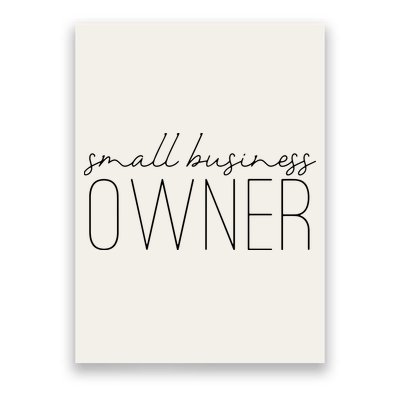 Womens Entrepreneur Small Business Owner Poster