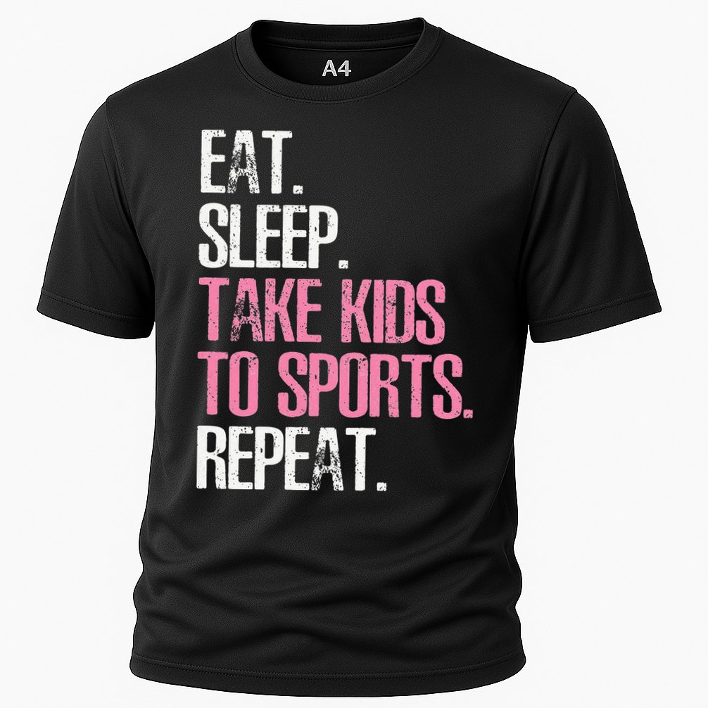 Womens Eat Sleep Take To Sports Repeat Mother's Day Cooling Performance Crew T-Shirt