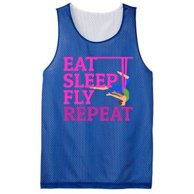 Wo Eat Sleep Fly Repeat Quote Aerial Yoga Silks Gift Mesh Reversible Basketball Jersey Tank