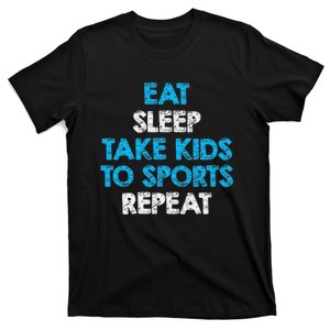 Wo Eat Sleep Take To Sports Repeat For Mom and Dad V-Neck T-Shirt