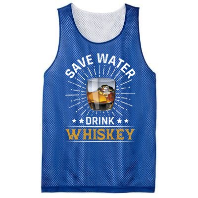 Whiskey Er Save Water Whiskey Cute Gift Mesh Reversible Basketball Jersey Tank