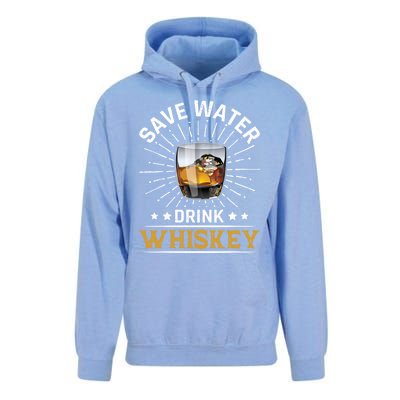 Whiskey Er Save Water Whiskey Cute Gift Unisex Surf Hoodie