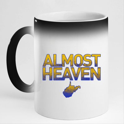 West Virginia Almost Heaven 11oz Black Color Changing Mug