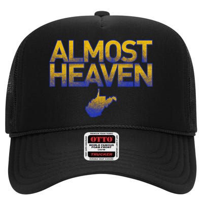 West Virginia Almost Heaven High Crown Mesh Back Trucker Hat