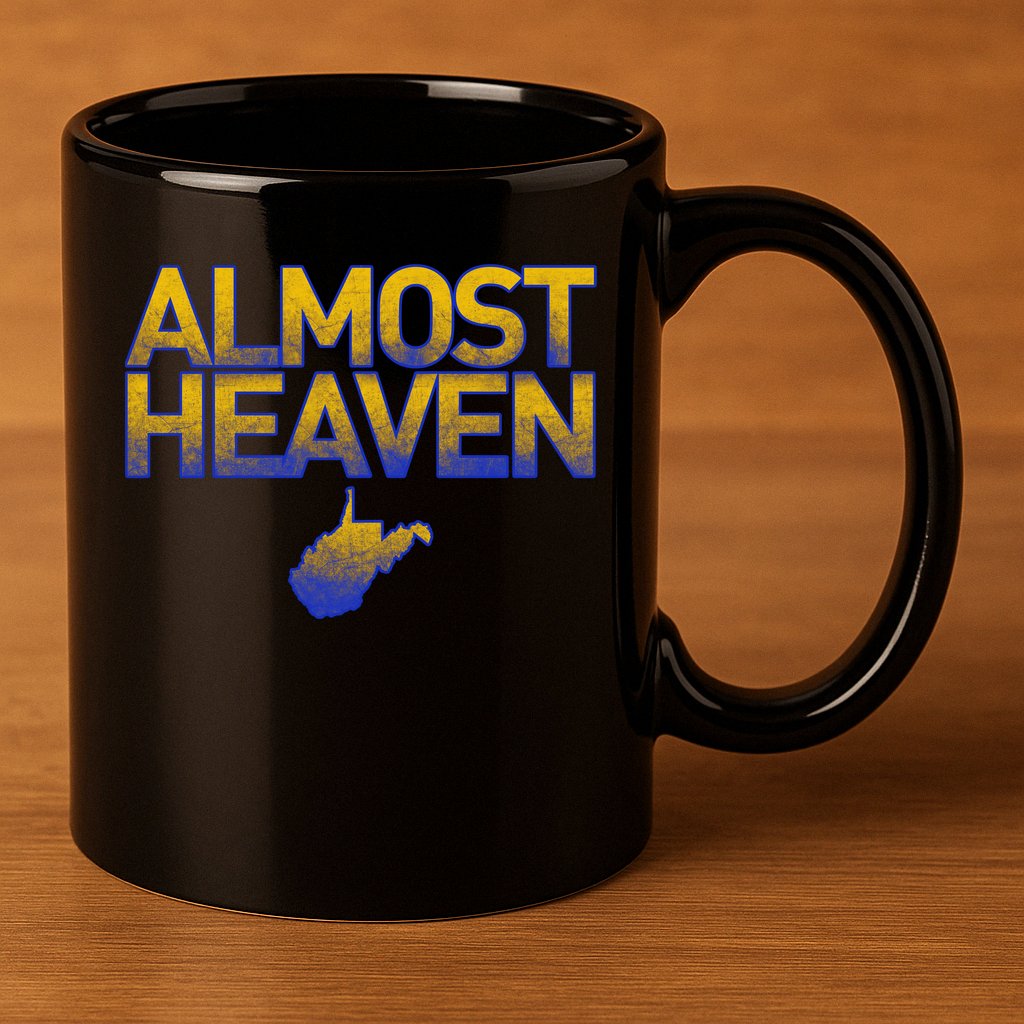 West Virginia Almost Heaven 11oz C Handle Ceramic Mug