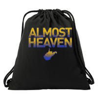 West Virginia Almost Heaven Drawstring Bag