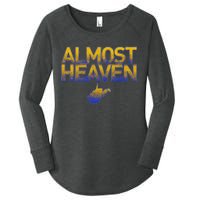 West Virginia Almost Heaven Women's Perfect Tri Tunic Long Sleeve Shirt