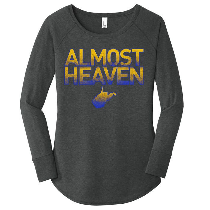 West Virginia Almost Heaven Women's Perfect Tri Tunic Long Sleeve Shirt