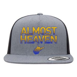 West Virginia Almost Heaven Flat Bill Trucker Hat