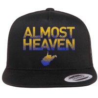 West Virginia Almost Heaven Flat Bill Trucker Hat