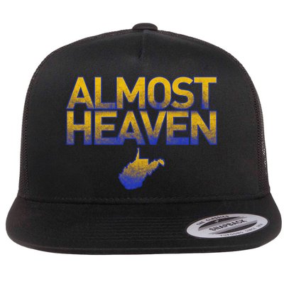 West Virginia Almost Heaven Flat Bill Trucker Hat