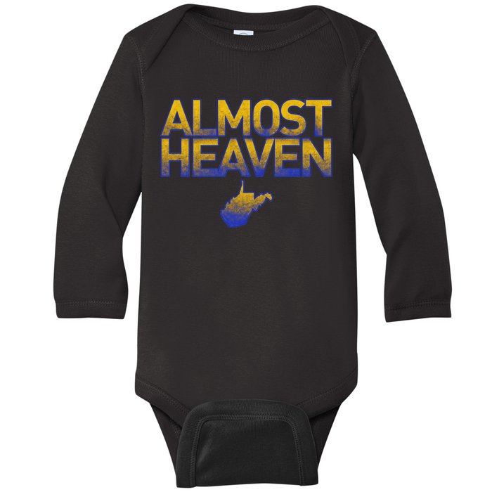 West Virginia Almost Heaven Baby Long Sleeve Bodysuit