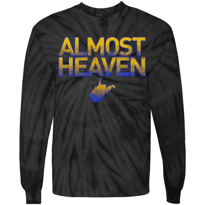 West Virginia Almost Heaven Tie-Dye Long Sleeve Shirt