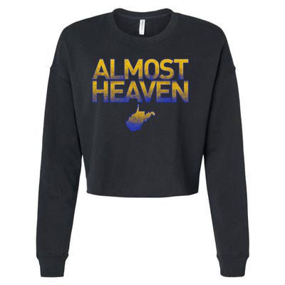 West Virginia Almost Heaven Cropped Pullover Crew