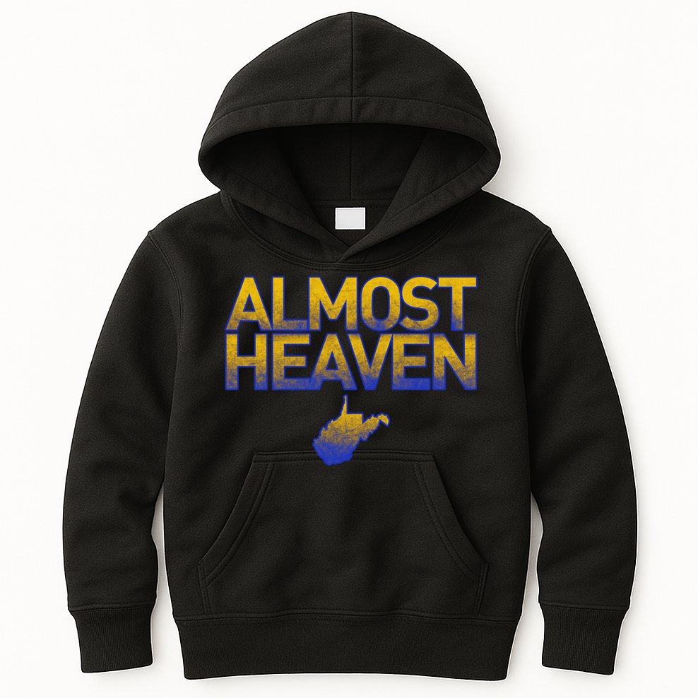 West Virginia Almost Heaven Kids Hoodie