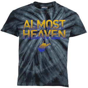 West Virginia Almost Heaven Kids Tie-Dye T-Shirt