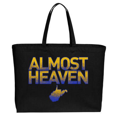 West Virginia Almost Heaven Cotton Canvas Jumbo Tote