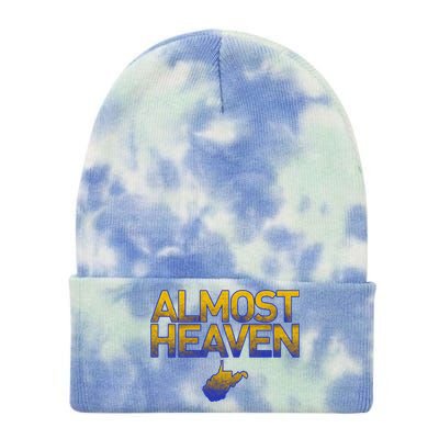 West Virginia Almost Heaven Tie Dye 12in Knit Beanie