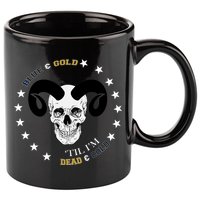 West Virginia Blue & Gold Till I'm Dead & Cold 11oz C Handle Ceramic Mug