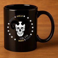 West Virginia Blue & Gold Till I'm Dead & Cold 11oz C Handle Ceramic Mug