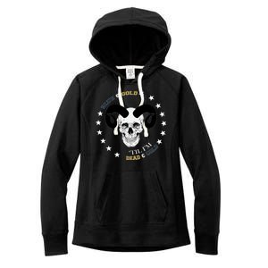 West Virginia Blue & Gold Till I'm Dead & Cold Women's Fleece Hoodie