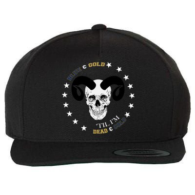 West Virginia Blue & Gold Till I'm Dead & Cold Wool Snapback Cap