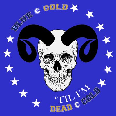 West Virginia Blue & Gold Till I'm Dead & Cold T-Shirt