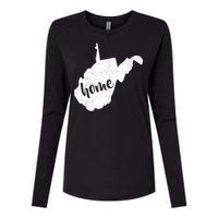 West Virginia Home State Womens Cotton Relaxed Long Sleeve T-Shirt