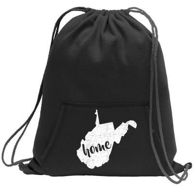 West Virginia Home State Sweatshirt Cinch Pack Bag