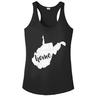 West Virginia Home State Ladies PosiCharge Competitor Racerback Tank