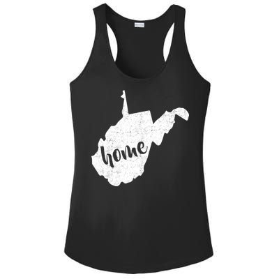 West Virginia Home State Ladies PosiCharge Competitor Racerback Tank